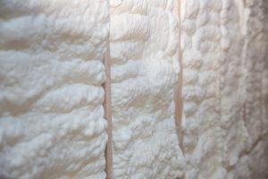 Wooden,Wall,Filling,With,Special,Foam,For,Insulation,And,Sound